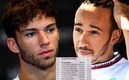 Pierre Gasly y Lewis Hamilton fueron "bautizados" como Pedro Gaseoso y Luis Hamilton. (AFP)