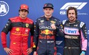Max Verstappen, Fernando Alonso y Carlos Sainz | AFP