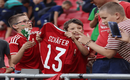 Los niños se dieron cita en el Puskas Arena (AP)