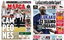 La Liga 36 del Real Madrid de basquetbol y el fichaje de Lukaku por el Inter. (Marca y La Gazzetta dello Sport)