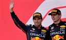 Checo Pérez y Max Verstappen, coequipero en Red Bull Racing. (Reuters)