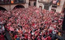 Girona celebró su ascenso a LaLiga. Foto: Twitter Girona