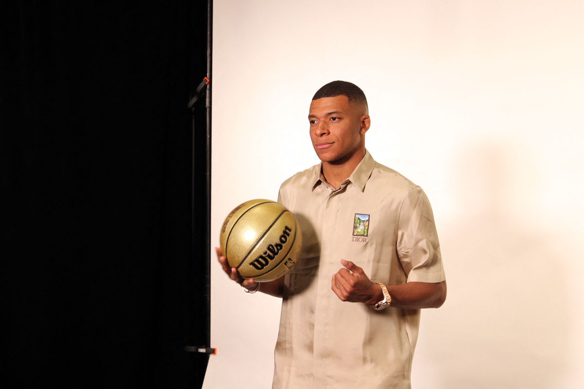 Kylian Mbappé, en el Draft de la NBA | AFP