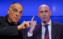 Javier Tebas no se guardó nada contra Luis Rubiales. FOTOS: AFP | EFE.