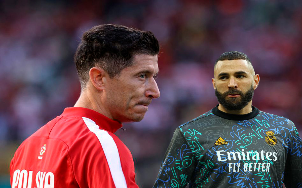 Lewandowski y Benzema. (Fotos: Reuters)