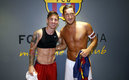 Lionel Messi y Francesco Totti, leyendas del Barcelona y la Roma | Twitter @FCBarcelona_es