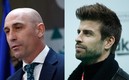 Gerard Piqué (der.) y  Rubiales tendrían que declarar por corrupción. Foto: DPA