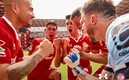 Los jugadores de Toluca con su uniforme 2022-23. Foto: cortesía Deportivo Toluca