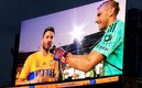 Gignac y Nahuel tomaron el micrófono en la cancha.