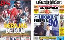 Las portadas de los diarios deportivos de Europa.