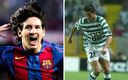 Messi debutó con el Barcelona y CR7 con el Sporting de Lisboa. (FC Barcelona y Twitter)