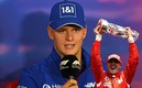 Mick y Michael Schumacher (AFP).