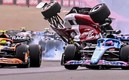 Guanyu Zhou volcó su monoplaza en el Gran Premio de Silverstone. (EFE)