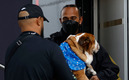 Roscoe apareció en Silverstone junto a Hamilton. (Foto: Reuters)