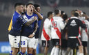 Los jugadores de Vélez celebraban entre reclamos de la gente de River | Reuters