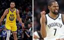 Steph Curry y Kevin Durant lideran las votaciones para  el Juego de Estrellas de la NBA  (Foto AFP)