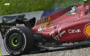 Así quedó el auto de Sainz. (Formula 1)
