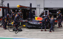 Checo Pérez no pudo seguir en el GP de Austria. (Reuters)