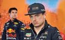 Checo Pérez y Max Verstappen (AFP).