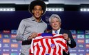 Axel Witsel fue presentado con el Atlético de Madrid. (FOTO: DPA)