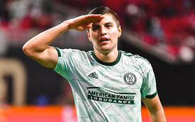 Ronaldo celebró como el Comandante | Twitter @ATLUTD