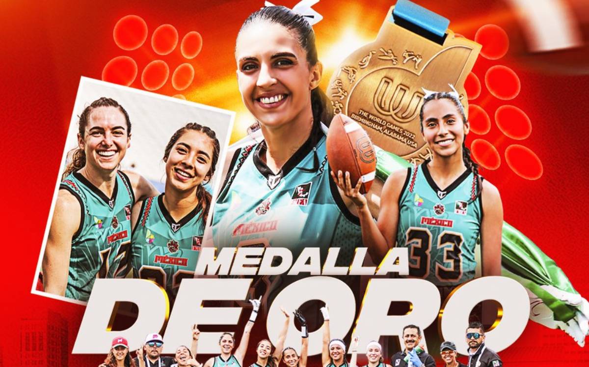 Selección Mexicana Femenil de Flag Football gana medalla de oro