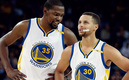 Kevin Durant y Steph Curry fueron campeones NBA juntos en los años 2017 y 2018. (AP)