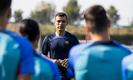 Rafa Márquez en su primer entrenamiento en Barcelona (@FCBarcelonaB)