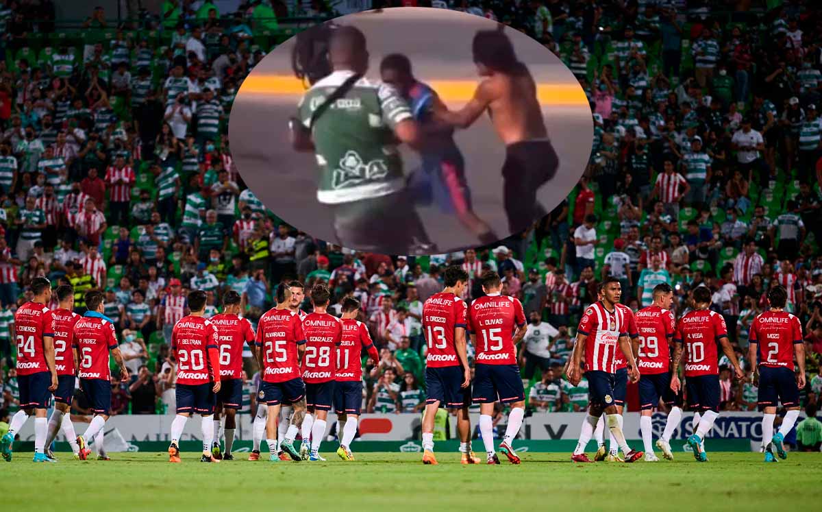 Fan de Chivas sufrió golpiza de afición de Santos 'Arrástralo