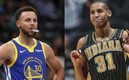 Stephen Curry y Reggie Miller (Captura de Twitter Sexto Hombre).