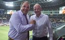 Gianni Infantino en el Estadio de Rayados. (FOTO: Mexsport)