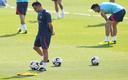 Xavi en un entreno del Barcelona. (EFE)