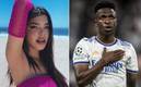 Kenia OS y Vinicius Jr intercambian mensajes en redes sociales (Instagram @keniaos | @vinijr)
