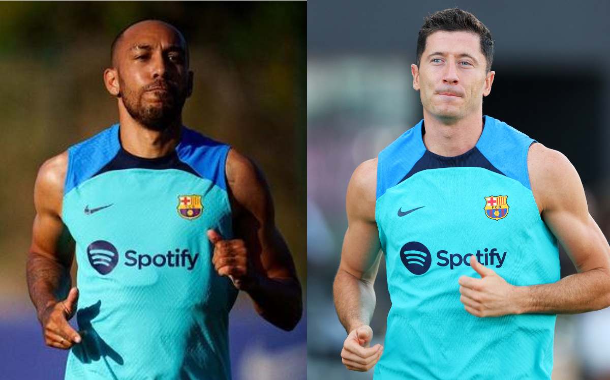 Barcelona Aubameyang se ilusiona por dupla con Lewandowski Mediotiempo Barcelona Aubameyang se ilusiona por dupla con Lewandowski Mediotiempo