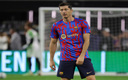 Lewandowski debutó con el Barcelona con el dorsal 12. (AFP)
