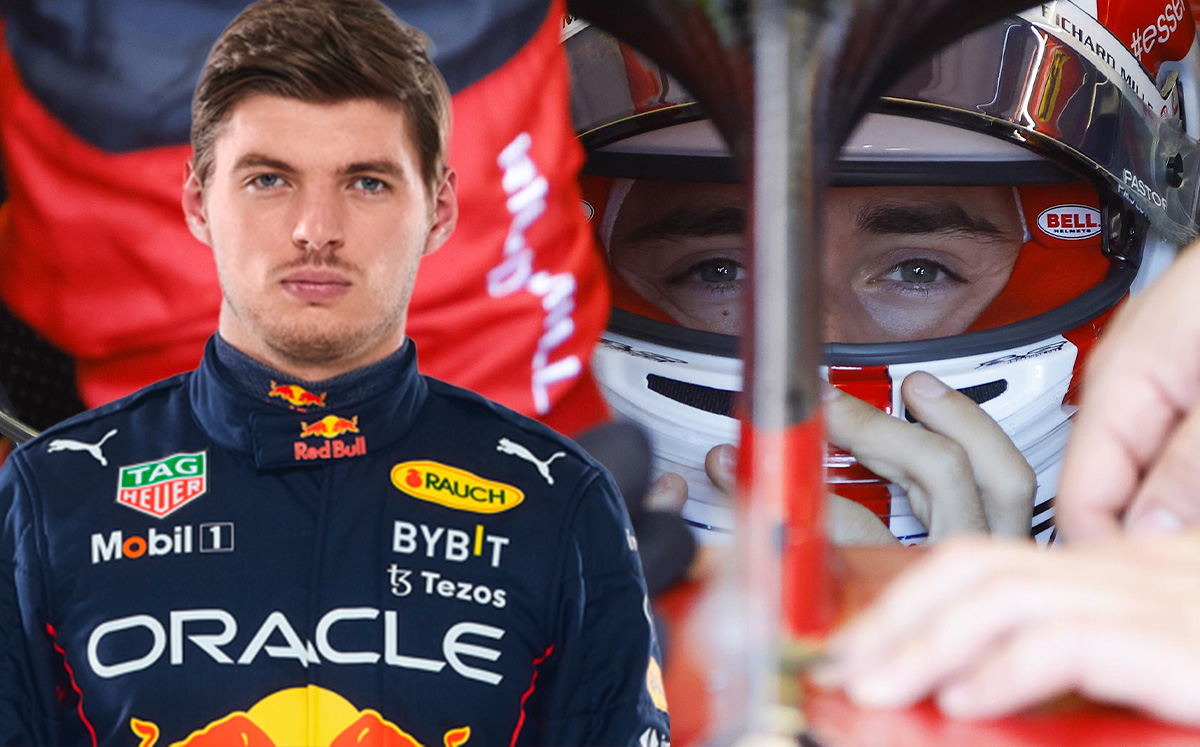 Max Verstappen y Charles Leclerc, pilotos de Red Bull y Ferrari, respectivamente. (EFE)