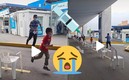 Niño corre de su padre para no se vacunado (Captura de TikTok @huberthdarwinsantana).