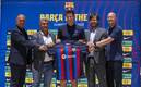 Joan Laporta, feliz porque los futbolistas vuelven a querer jugar en el Barcelona (AFP)