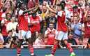Arsenal aplastó 6-0 al Arsenal en la Final de la Emirates Cup (AFP)