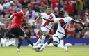 El astro portugués disputó su primer duelo de pretemporada. (Reuters)