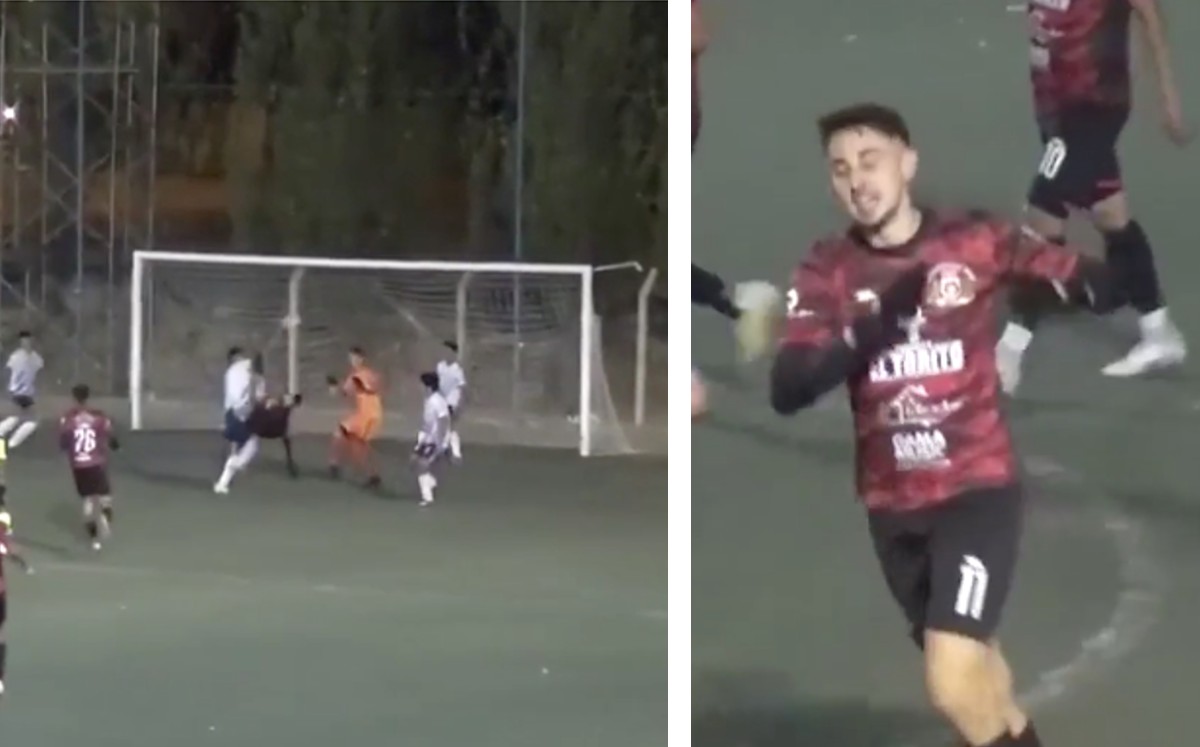 Golazo con gambeta, sombrerito y chilena.