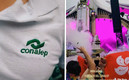 El egresado acudió a Tomorrowland con la playera del Conalep. (FOTO: captura)