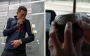 Marchesín presumió su matera, la cual tiene grabada un águila. (Imago7 y Celta de Vigo)