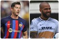 Robert Lewandowski y Dani Alves (mediotiempo)
