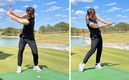 El piloto mexicano decidió practicar el golf.