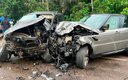 Así quedaron los autos implicados en el accidente de Onana. (@cfootcameroun)