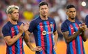 Robert Lewandowski y Raphinha, dos de los recientes fichajes del Barcelona. (EFE)