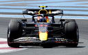 El RB18 de Checo Pérez. (Reuters)