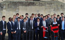 El grupo de aficionados en el Ampleforth College. (FOTO: Cortesía mediotiempo)