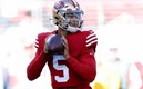 Trey Lance, quarterback de 49ers en la NFL. (EFE)